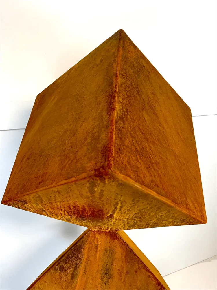 Large Trinity Corten Steel Outdoor Sculpture