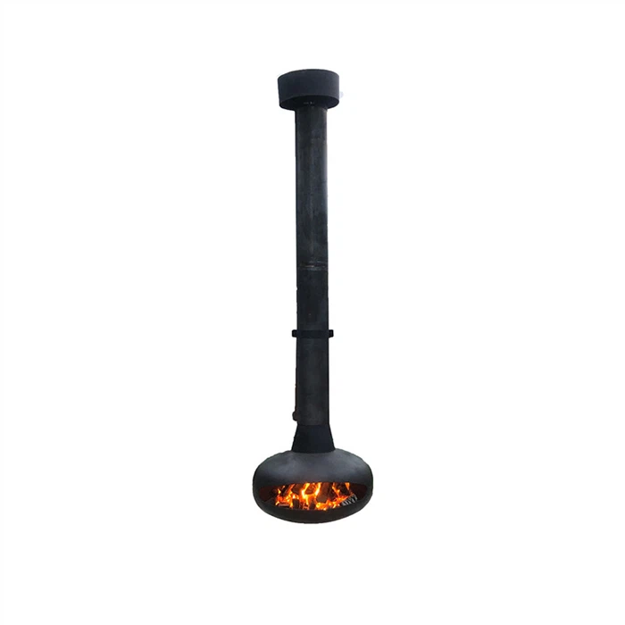 wood burning fireplace