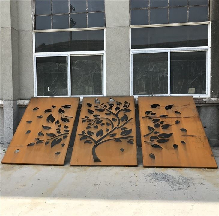 Tela metálica para decoração de cerca de jardim