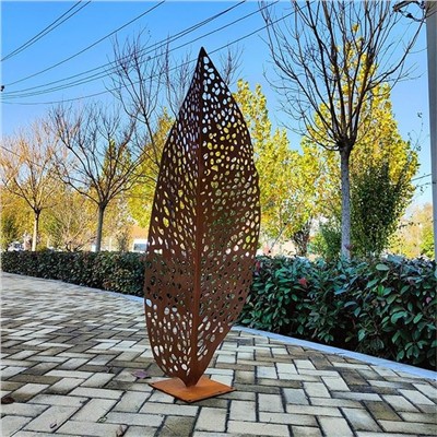 Escultura de artes em folha de aço personalizada