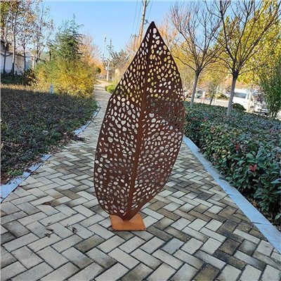 Escultura de metal de arte moderna ao ar livre