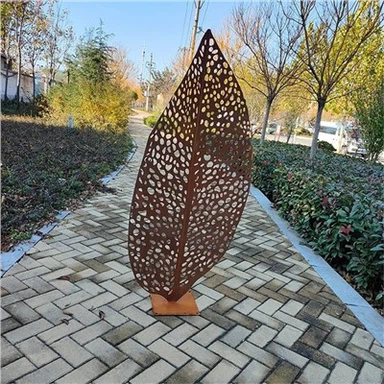 Escultura de metal de arte moderna ao ar livre