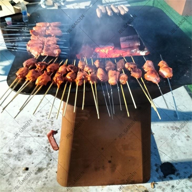 Outdoor Garden Rust Corten Steel Heavy Duty BBQ