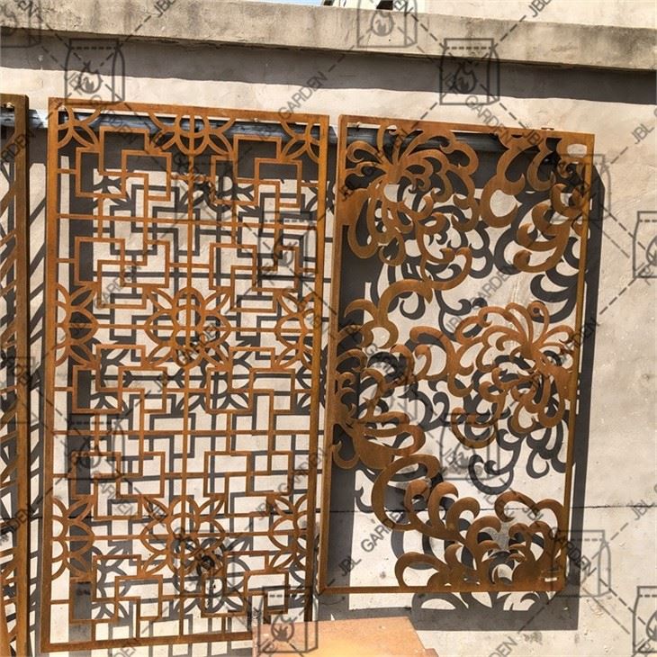 Artificial Bamboo Corten Steel Screen Panels