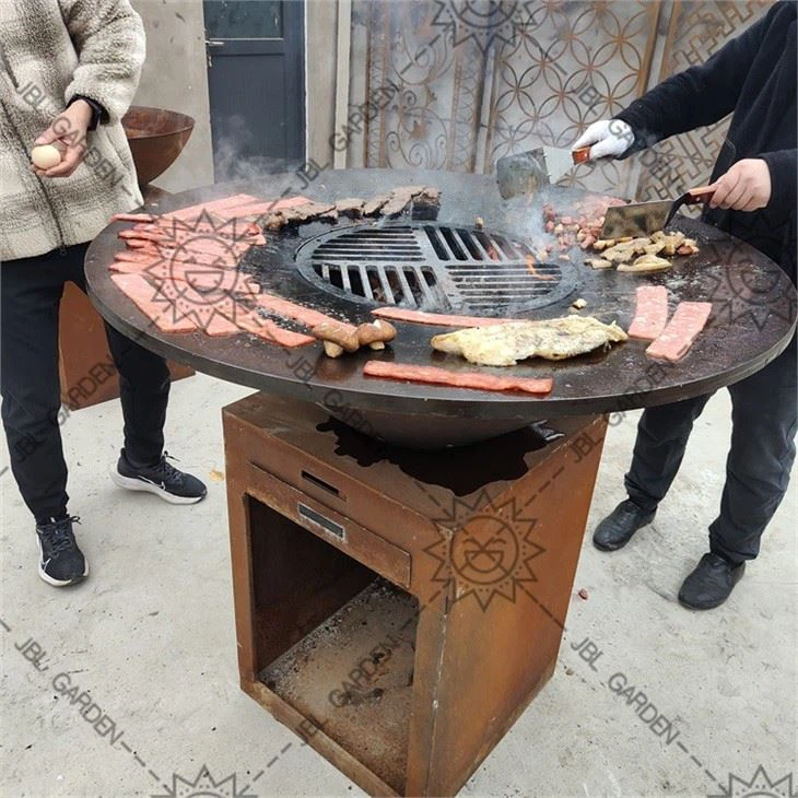 Backyard Corten Steel Barbecue