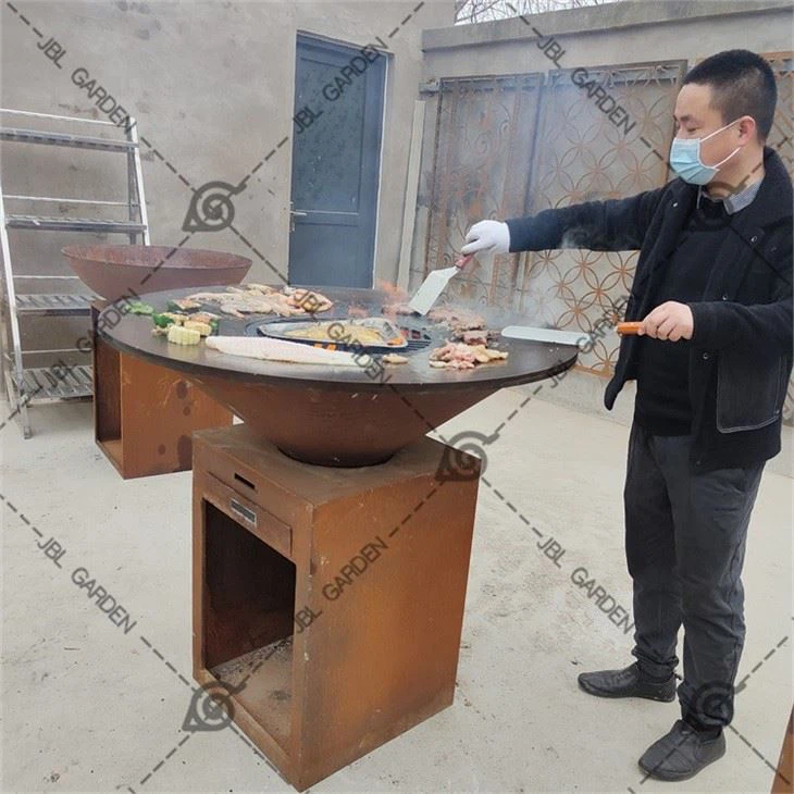Custom Outdoor Corten Bbq Grills
