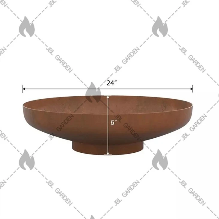 Round Metal Propane Fire Pit