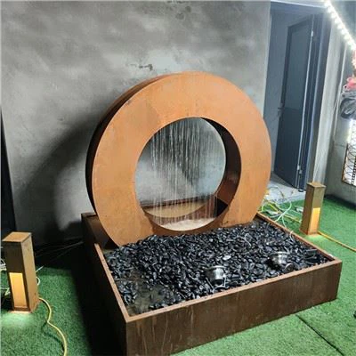 Recursos de água em aço Corten