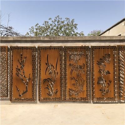 Painéis de cerca de paisagem personalizados cortados a laser