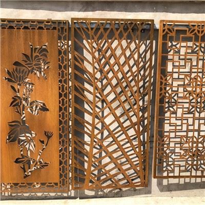 Painéis de telas metálicas de arte de privacidade de jardim