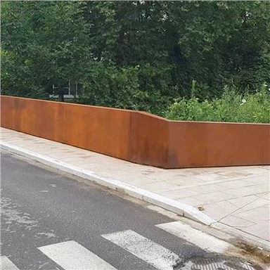 Borda de metal de aço