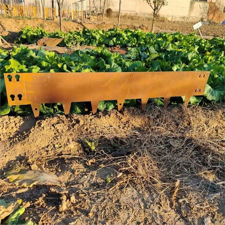 A borda de aço corten