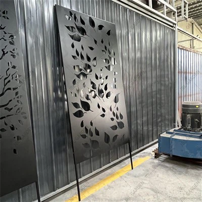 Painéis de tela com revestimento em pó