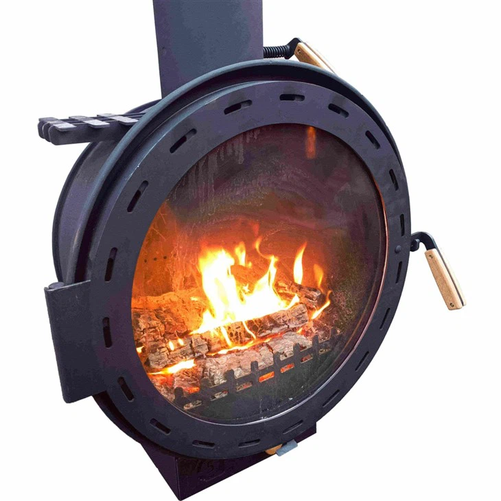 Black Steel Wall Fireplace high quality