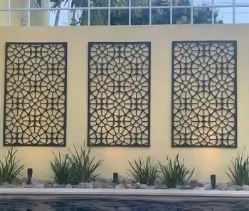 Tela de parede em aço Corten