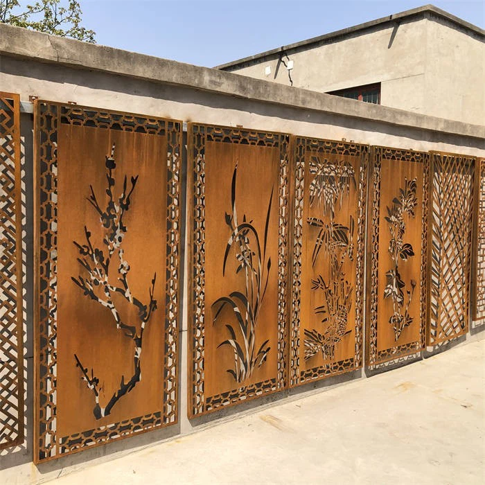 Custom Corten Steel Privacy Screen Fence Tailored Outdoor Screening suppliers