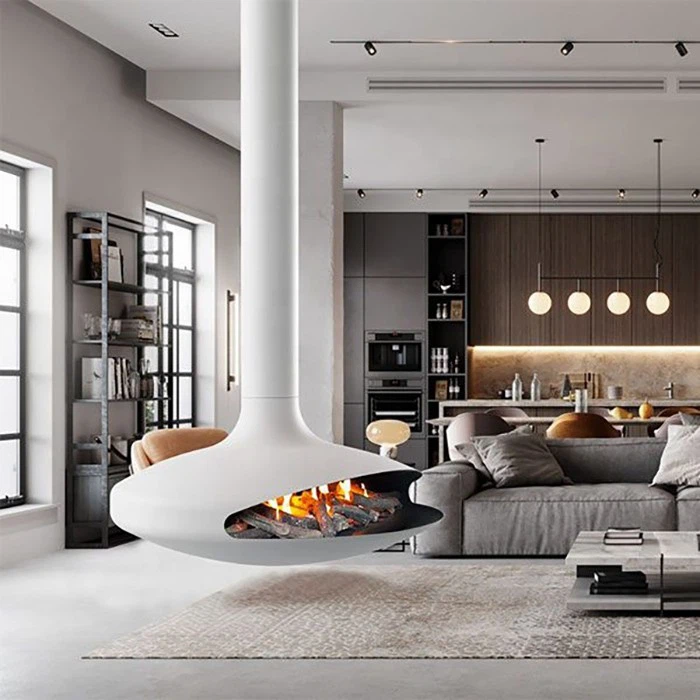 Modern Indoor Suspended Fireplace high quality