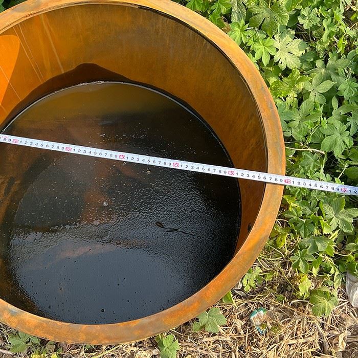 Circular Outdoor Corten Steel Planter factory