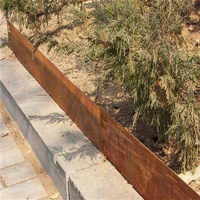Borda de jardim decorativa em aço para jardim