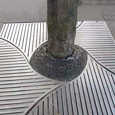 Grelha de árvore de metal decorativa para exterior