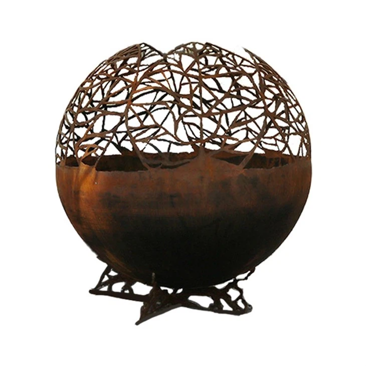 Wood Charcoal Burning Fire Sphere Fire Bowl